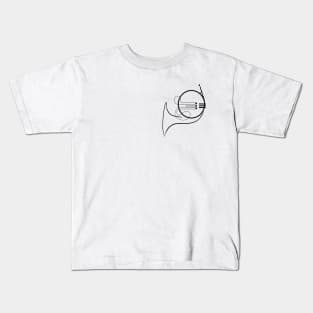 French Horn Pocket Sized Kids T-Shirt